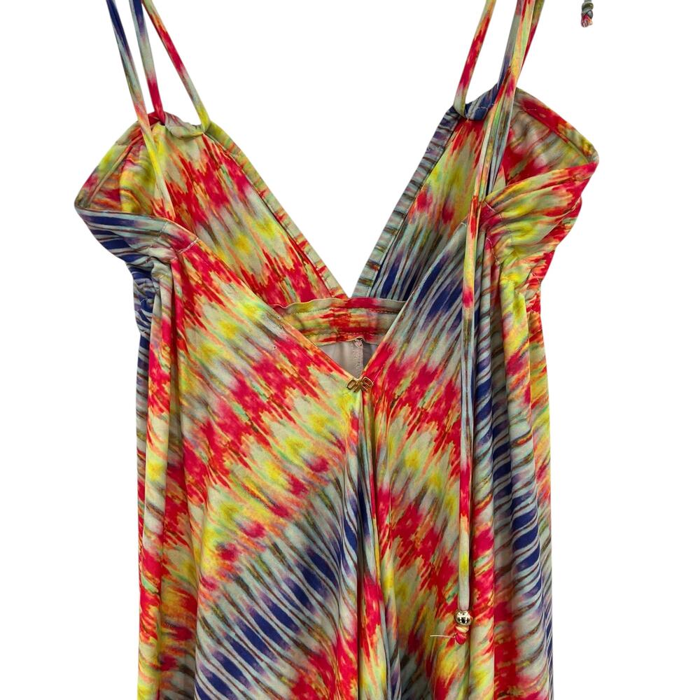 PilyQ Girls Rion Dress Swimsuit Cover-Up Colorful Stripe Tie Dye Size Small - Picture 8 of 15